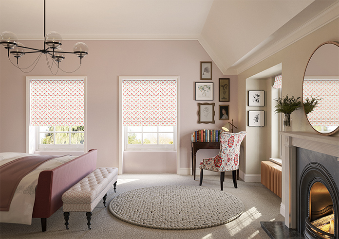 Chatsworth, Scarlet Red - Twist&Fit Roman Blind - Image 8